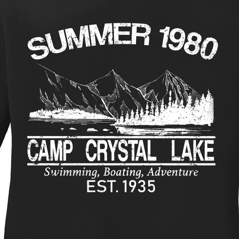 Camp Crystal Lake Ladies Long Sleeve Shirt