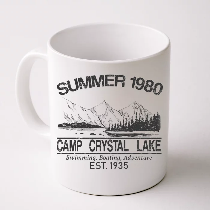 Camp Crystal Lake Campfire Mug - White