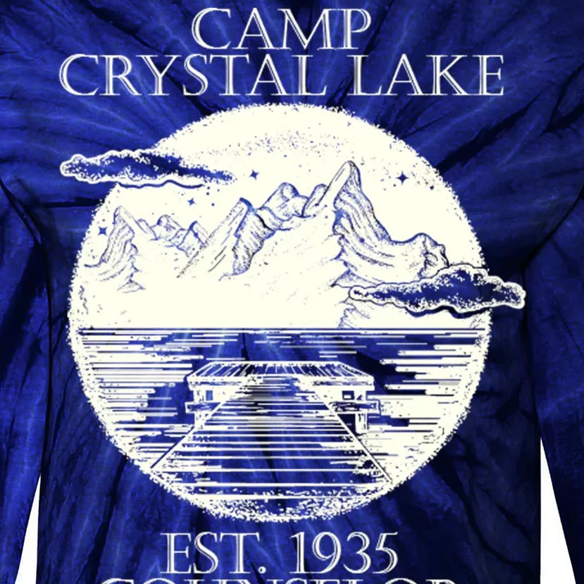 Camp Crystal Lake Counselor Tie-Dye Long Sleeve Shirt