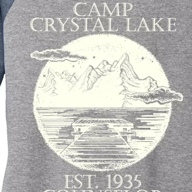 Camp Crystal Lake Counselor Women's Tri-Blend 3/4-Sleeve Raglan Shirt