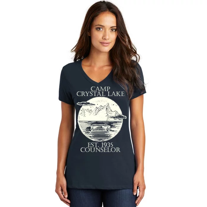 Camp Crystal Lake Counselor Women's V-Neck T-Shirt