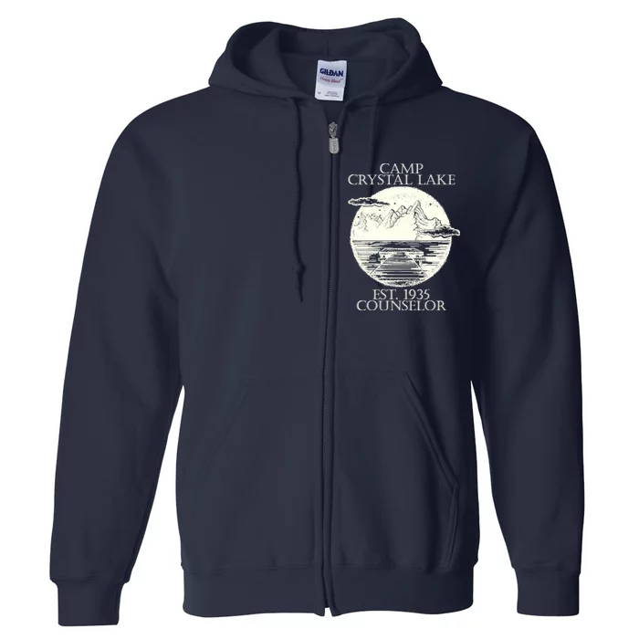 Camp Crystal Lake Counselor Full Zip Hoodie