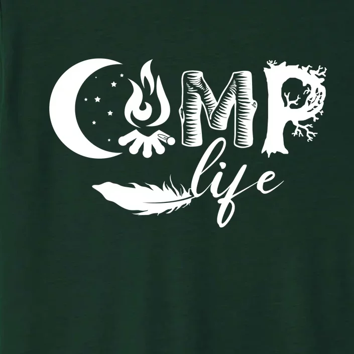 Camp Life Cute Camping Nature Logo ChromaSoft Performance T-Shirt