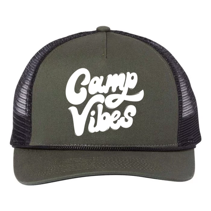 Camp Vibes Retro Rope Trucker Hat Cap