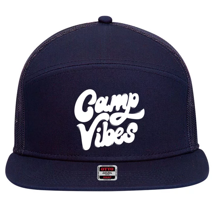 Camp Vibes 7 Panel Mesh Trucker Snapback Hat