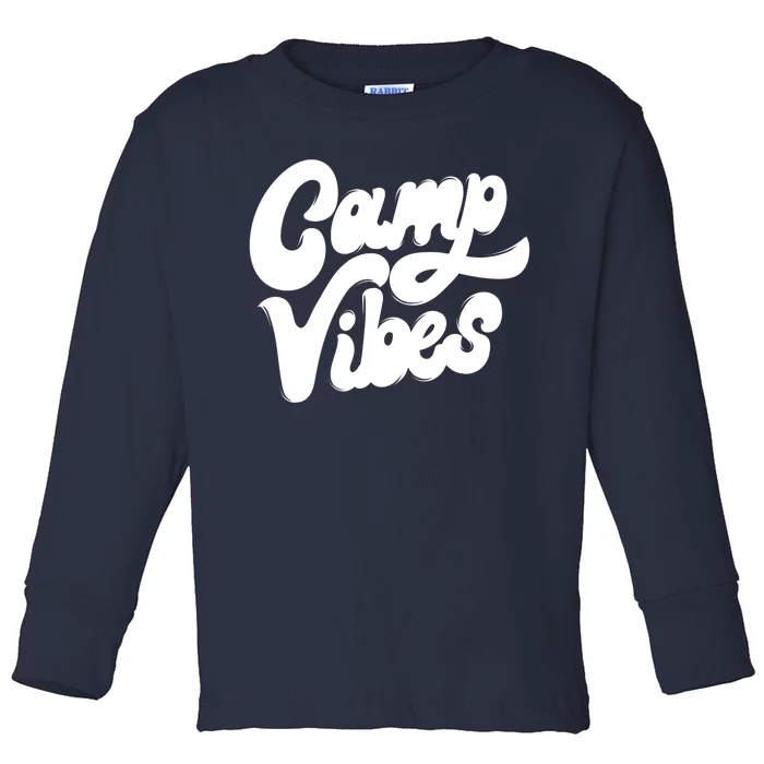 Camp Vibes Toddler Long Sleeve Shirt