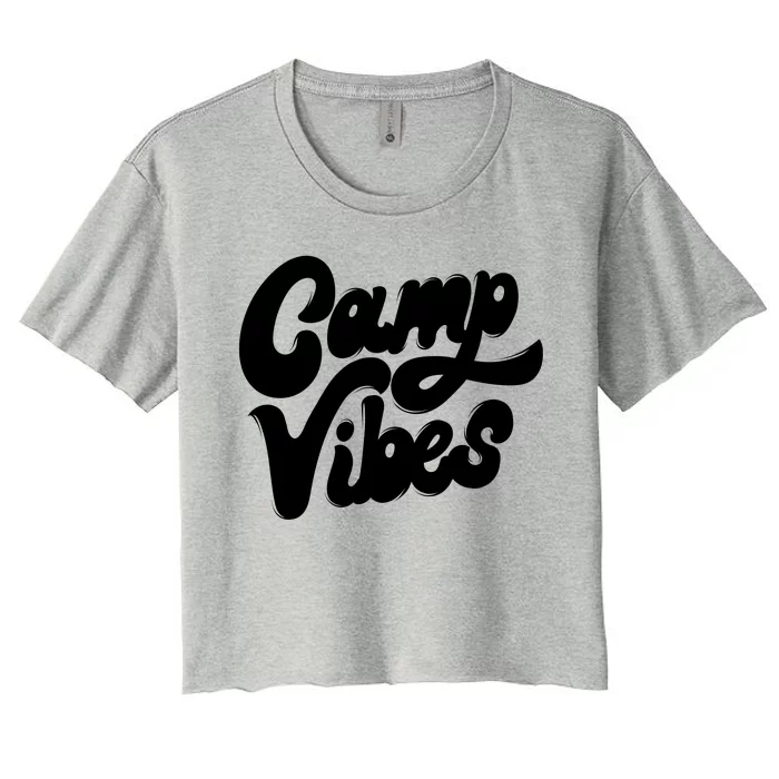 Camp Vibes Women's Crop Top Tee