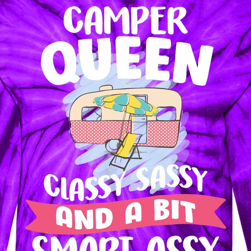 Camper Queen Tie-Dye Long Sleeve Shirt