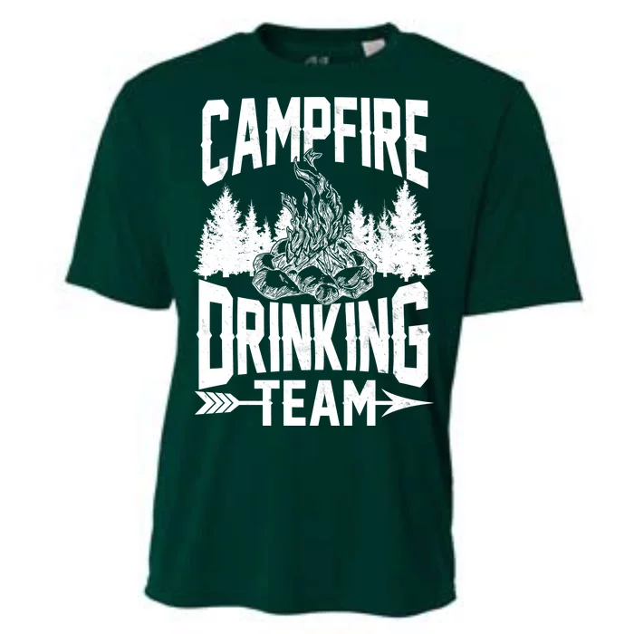 Campfire Drinking Team Cooling Performance Crew T-Shirt