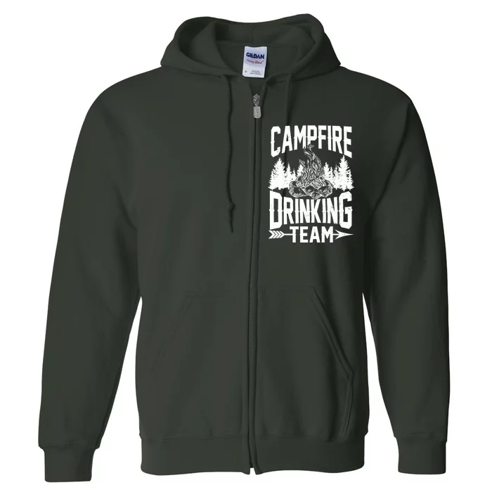 Campfire Drinking Team Full Zip Hoodie