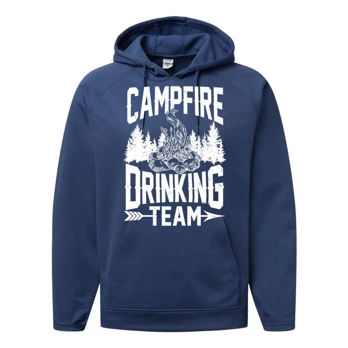 Campfire Drinking Team Performance Fleece Hoodie