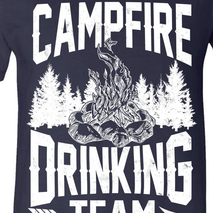 Campfire Drinking Team V-Neck T-Shirt