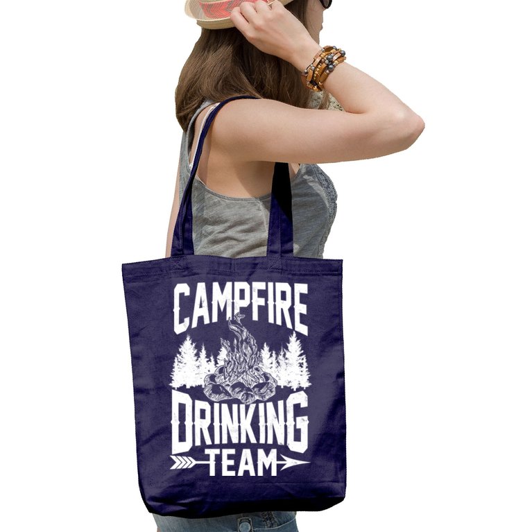 Campfire Drinking Team Tote Bag