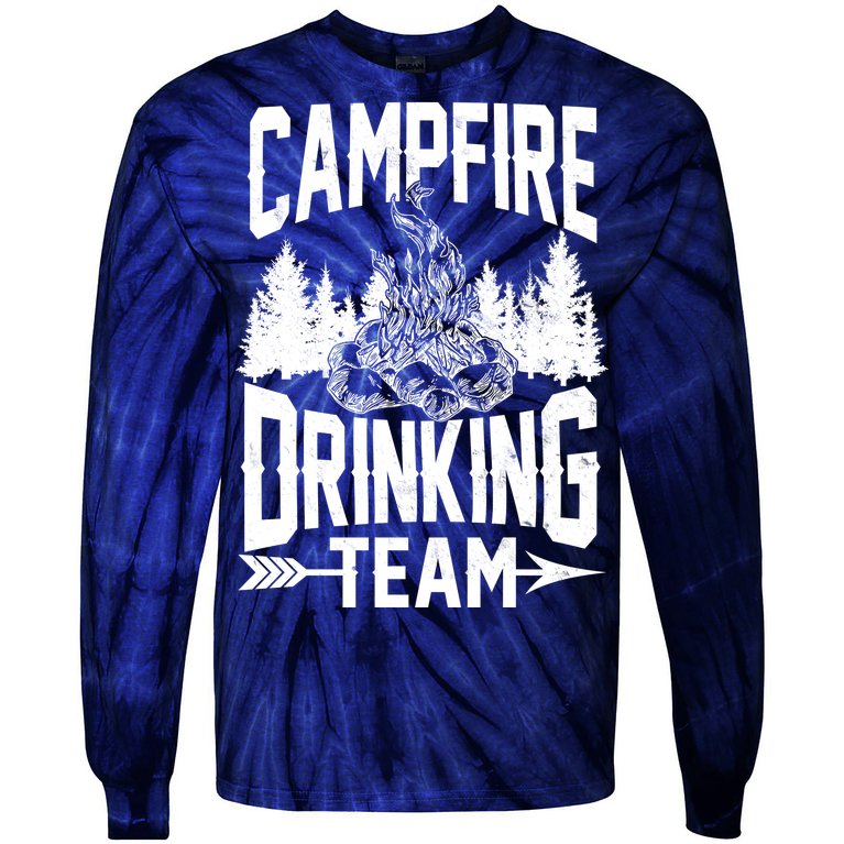 Campfire Drinking Team Tie-Dye Long Sleeve Shirt