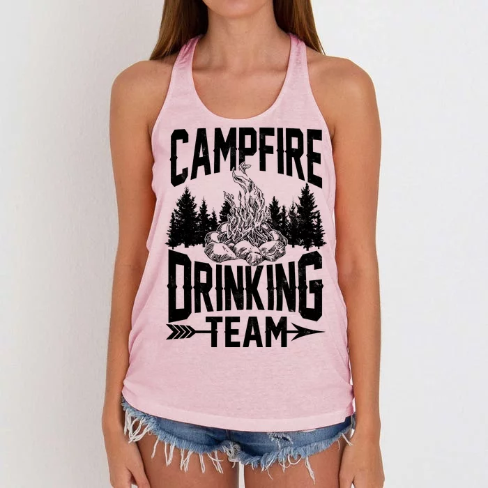 Campfire Drinking Team Women's Knotted Racerback Tank