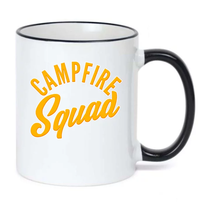 Campfire Squad Black Color Changing Mug