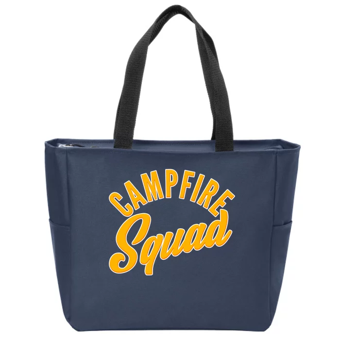 Campfire Squad Zip Tote Bag