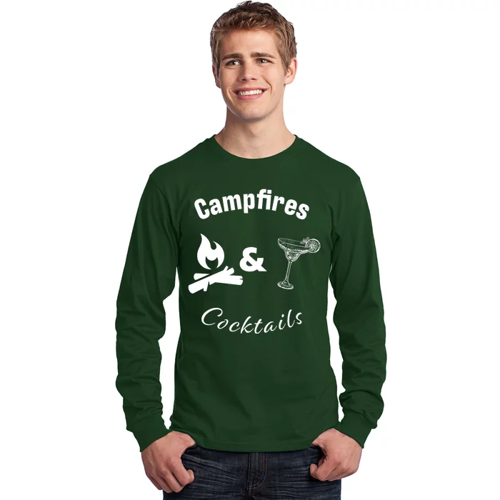 Campfires And Cocktails Long Sleeve Shirt