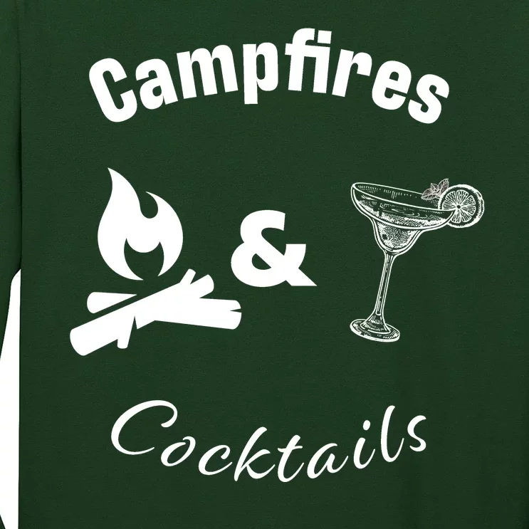 Campfires And Cocktails Long Sleeve Shirt