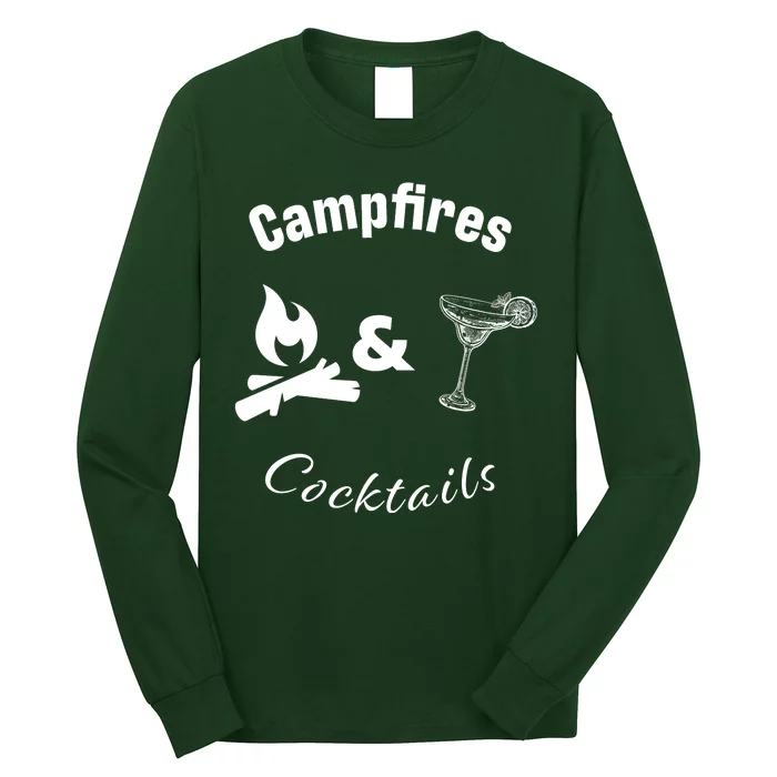 Campfires And Cocktails Long Sleeve Shirt