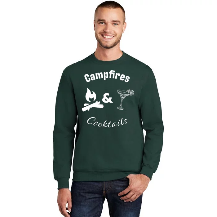 Campfires And Cocktails Tall Sweatshirt