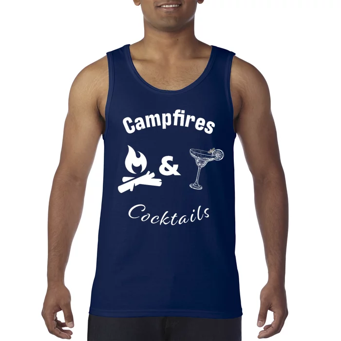 Campfires And Cocktails Tank Top