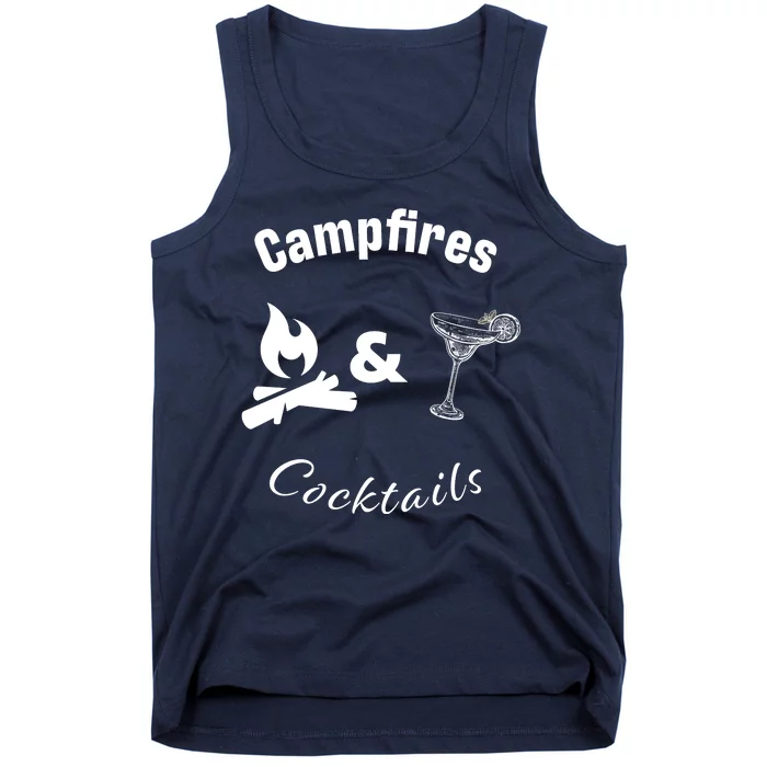 Campfires And Cocktails Tank Top