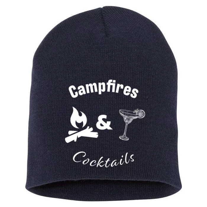 Campfires And Cocktails Short Acrylic Beanie