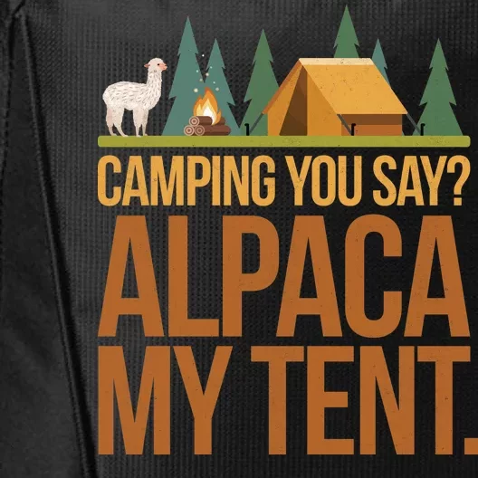 Camping Alpaca My Tent City Backpack