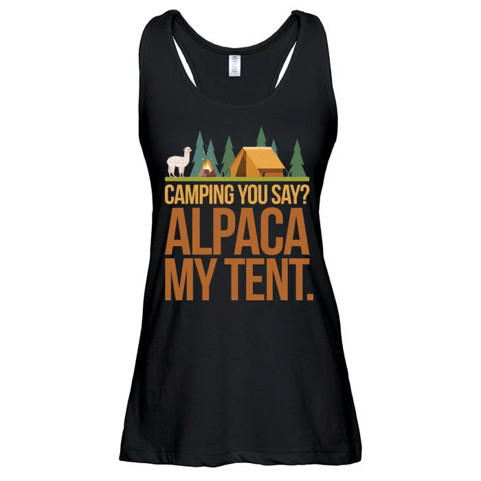 Camping Alpaca My Tent Ladies Essential Flowy Tank