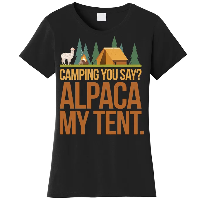 Camping Alpaca My Tent Women's T-Shirt