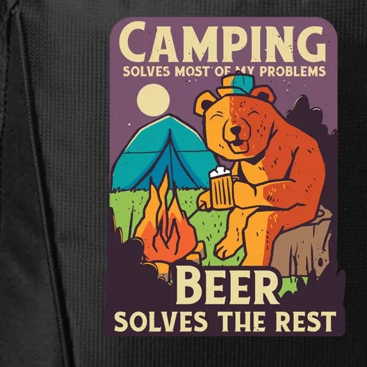 Camping And Beer Funny City Backpack