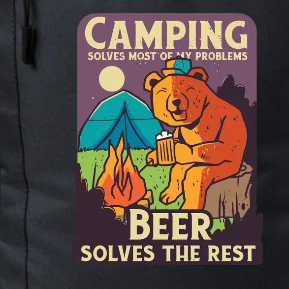 Camping And Beer Funny Daily Commute Backpack