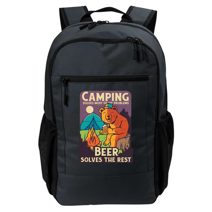 Camping And Beer Funny Daily Commute Backpack