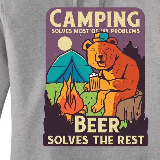 Camping And Beer Funny Women's Pullover Hoodie