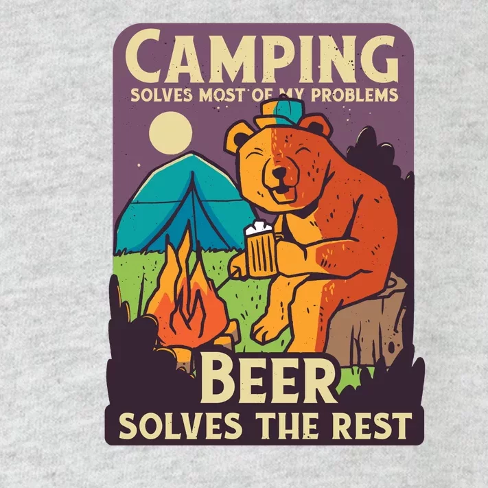 Camping And Beer Funny Toddler Long Sleeve Shirt