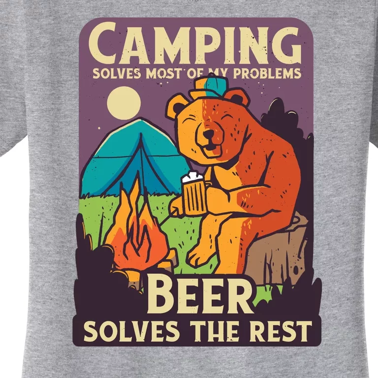 Camping And Beer Funny Women's T-Shirt