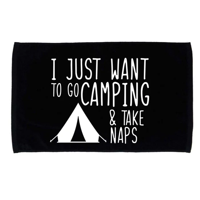 Camping And Napping Microfiber Hand Towel