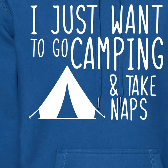 Camping And Napping Premium Hoodie