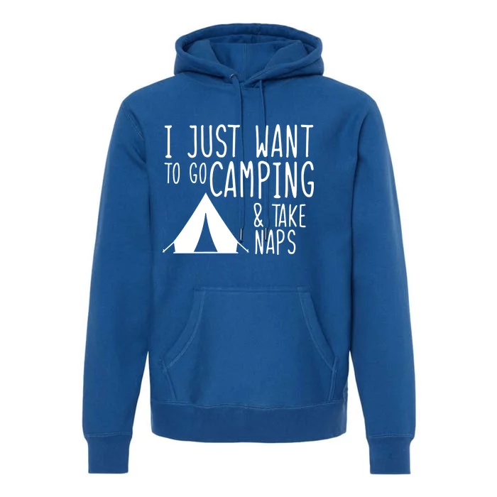 Camping And Napping Premium Hoodie