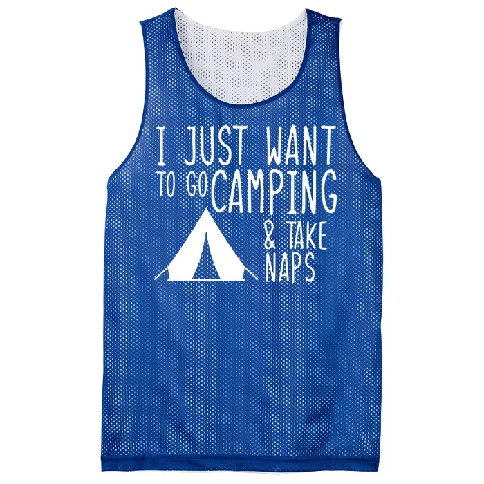 Camping And Napping Mesh Reversible Basketball Jersey Tank