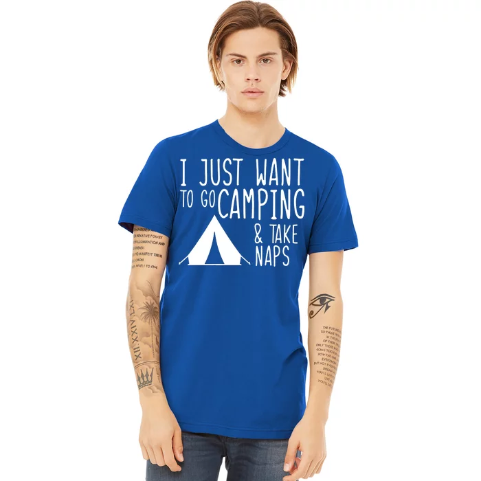 Camping And Napping Premium T-Shirt