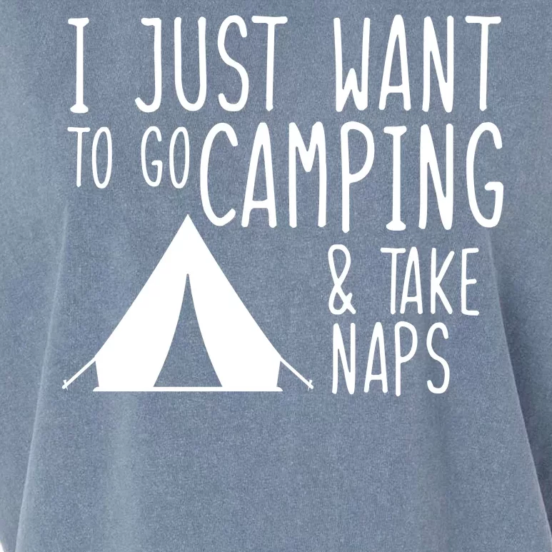 Camping And Napping Garment-Dyed Women's Muscle Tee