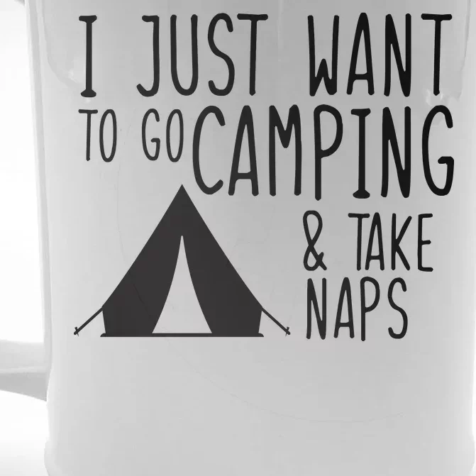 Camping And Napping Front & Back Beer Stein