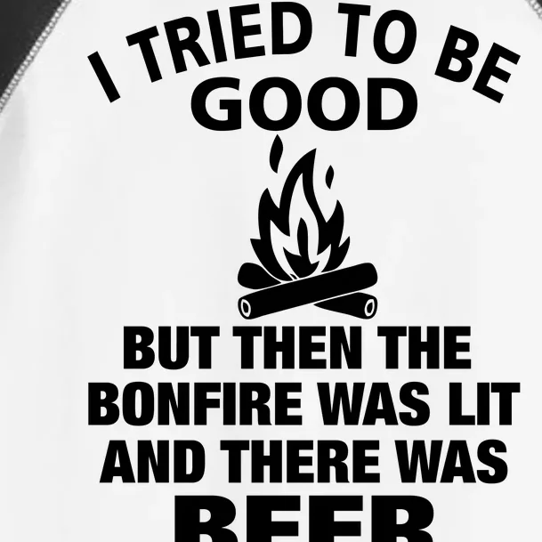 Camping Bonfire And Beer Toddler Fine Jersey T-Shirt