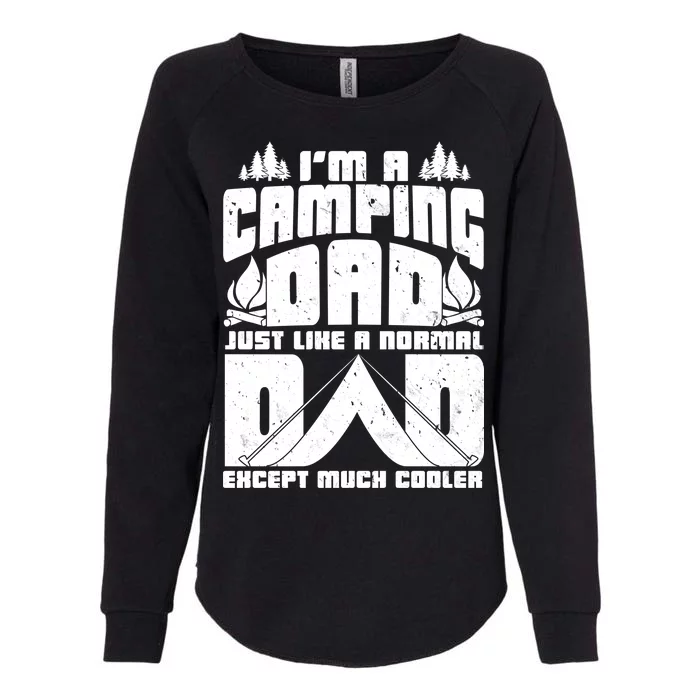 Camping Dad Womens California Wash Sweatshirt