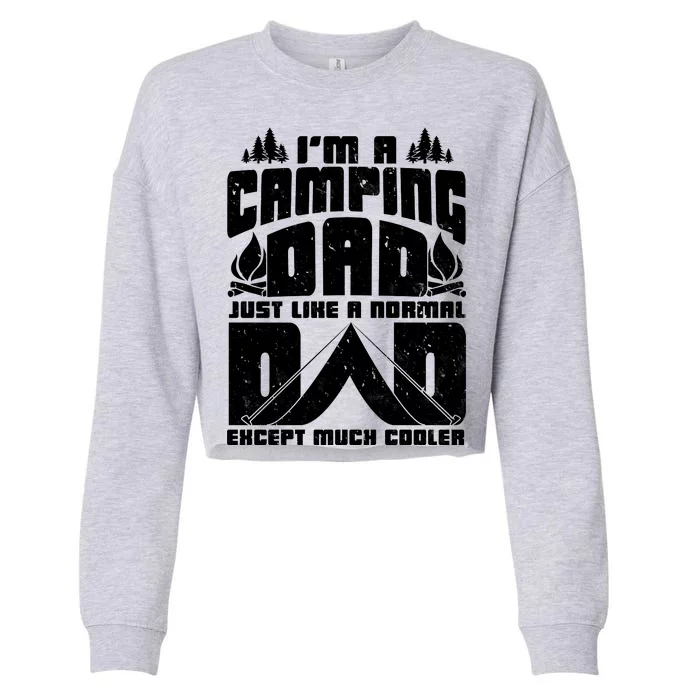 Camping Dad Cropped Pullover Crew