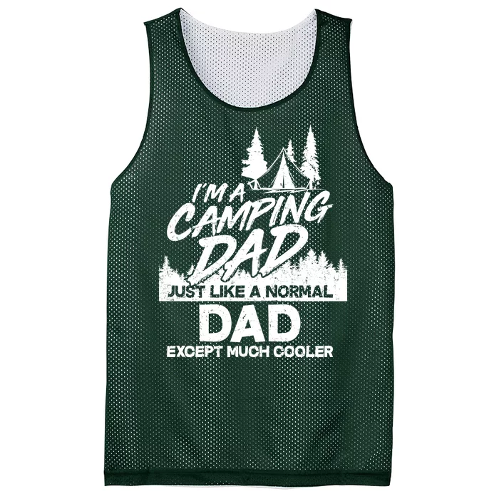 Camping Dad Just Like A Normal Dad But Much Cooler Mesh Reversible Basketball Jersey Tank