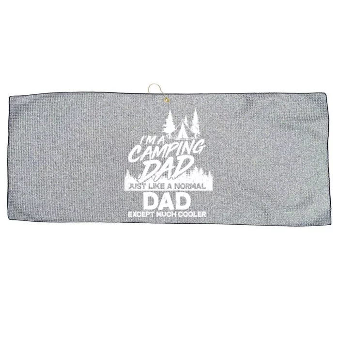 Camping Dad Just Like A Normal Dad But Much Cooler Large Microfiber Waffle Golf Towel