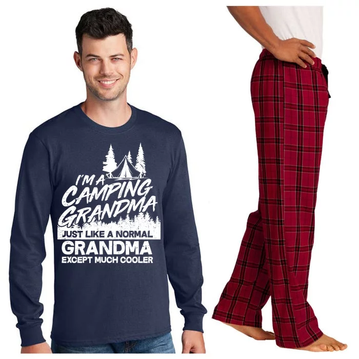 Camping Grandma Long Sleeve Pajama Set